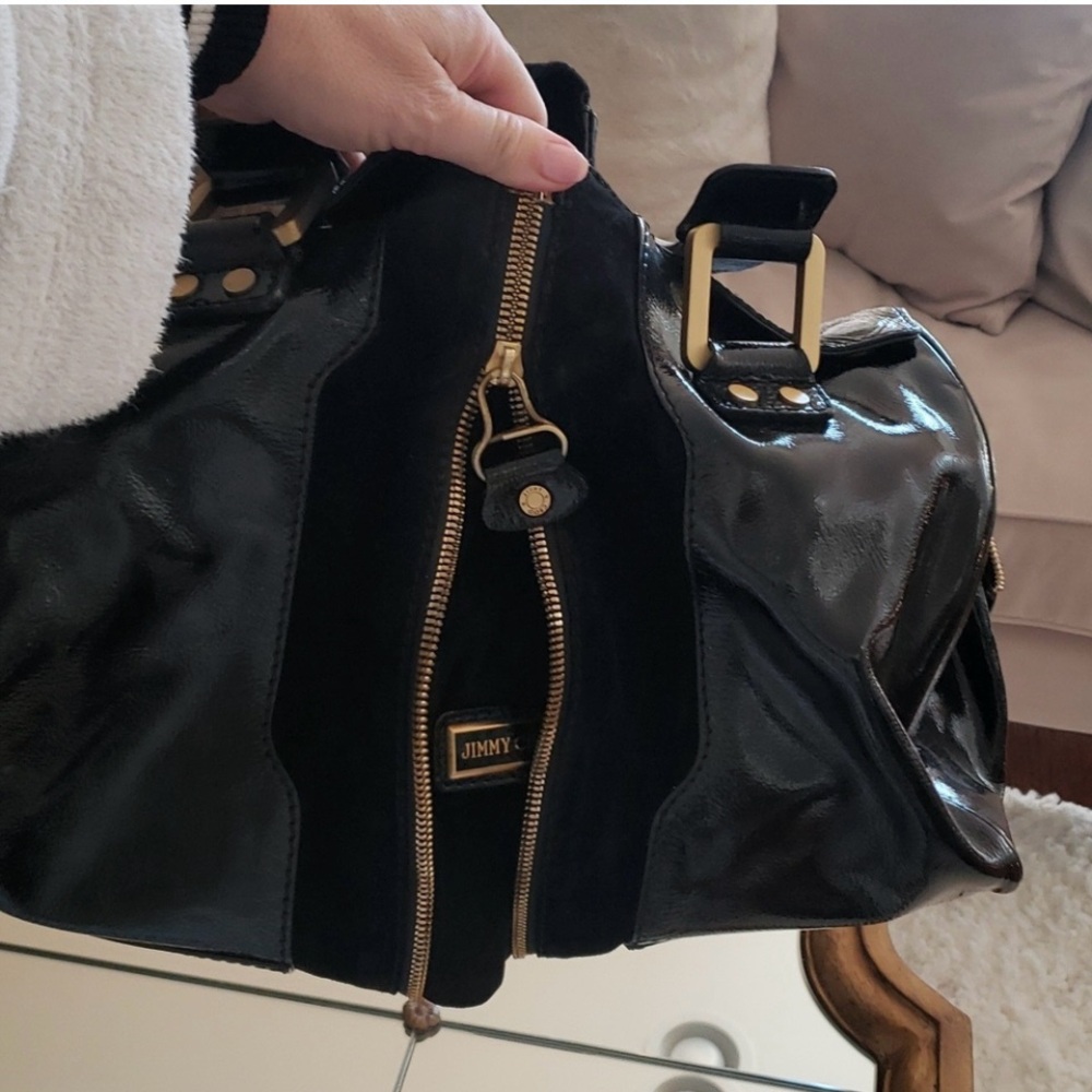 Authentic Jimmy Choo Expandable Satchel - Picture 5 of 11